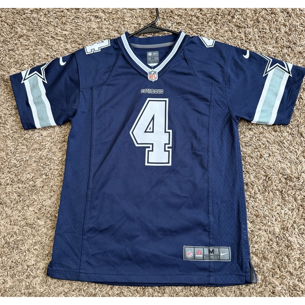 Dak Prescott Dallas Cowboys Jersey NIKE Football Kids Boys Youth Medium 10-12